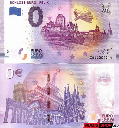 Nemecko - 0 euro souvenir - Schloss Burg - Felix