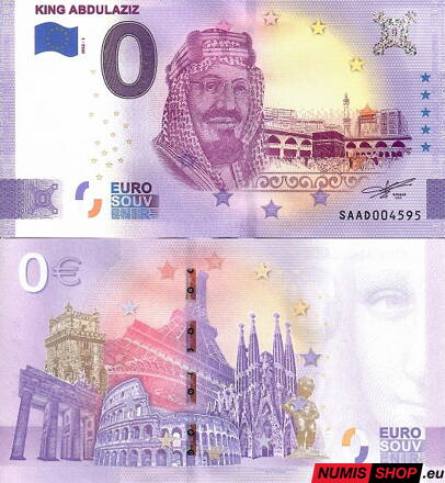 Saudská Arábia - 0 euro souvenir - King Abdulaziz