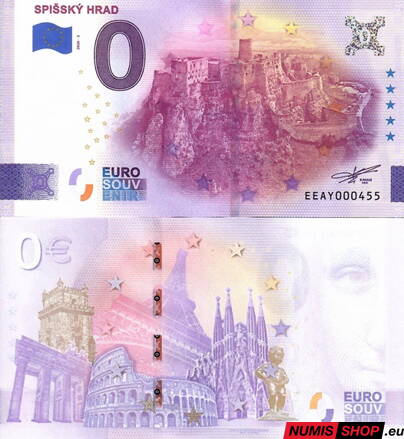 Slovensko - 0 euro souvenir - Spišský hrad 2026