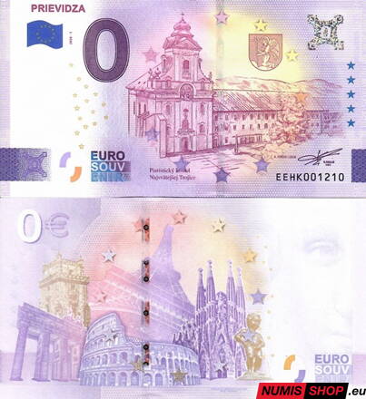 Slovensko - 0 euro souvenir - Prievidza 2026