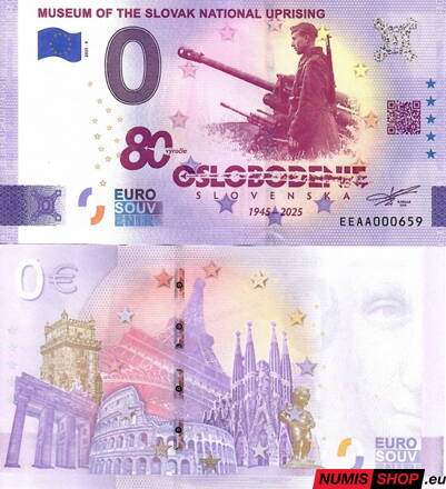 Slovensko - 0 euro souvenir - Museum of the Slovak National Uprising 2025 - oslobodenie