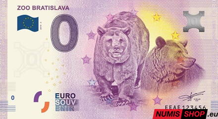 Slovensko - 0 euro souvenir - ZOO Bratislava 2019