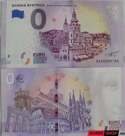 Slovensko - 0 euro souvenir - Banská Bystrica