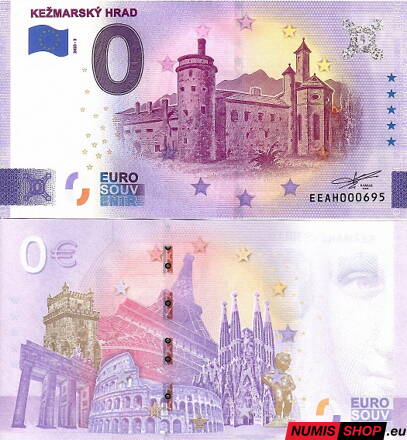 Slovensko - 0 euro souvenir - Kežmarský hrad 2023