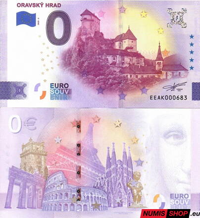 Slovensko - 0 euro souvenir - Oravský hrad 2025