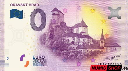 Slovensko - 0 euro souvenir - Oravský hrad 2019-2