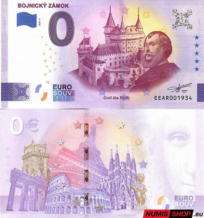 Slovensko - 0 euro souvenir - Bojnický zámok 2023