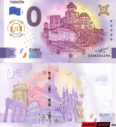 Slovensko - 0 euro souvenir - Trenčín 2025 - anniversary