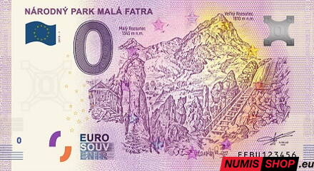 Slovensko - 0 euro souvenir - Národný park Malá Fatra