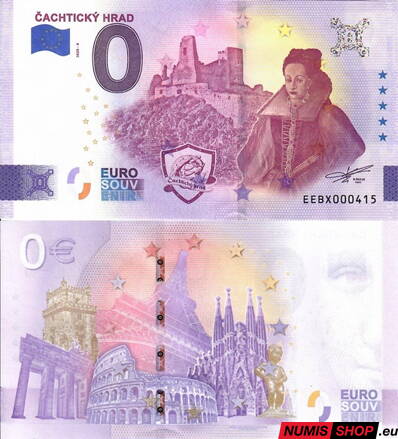 Slovensko - 0 euro souvenir - Čachtický hrad 2025