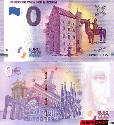 Slovensko - 0 euro souvenir -  Stredoslovenské múzeum