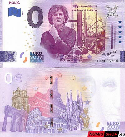 Slovensko - 0 euro souvenir - Holíč 2022 - Oľga Bartošíková