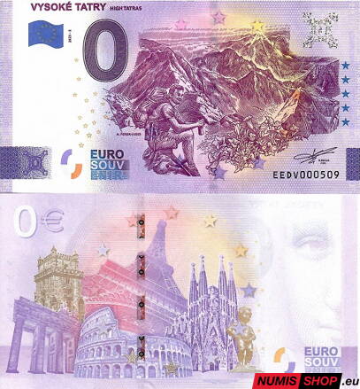 Slovensko - 0 euro souvenir - Vysoké Tatry 2023