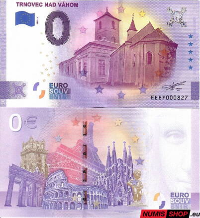 Slovensko - 0 euro souvenir - Trnovec nad Váhom