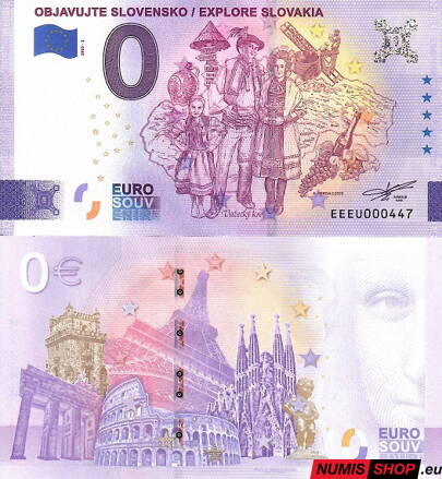 Slovensko - 0 euro souvenir - Objavujte Slovensko 2023