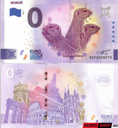 Slovensko - 0 euro souvenir - Muráň
