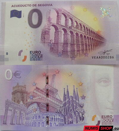 Španielsko - 0 euro souvenir - Acueducto de Segovia