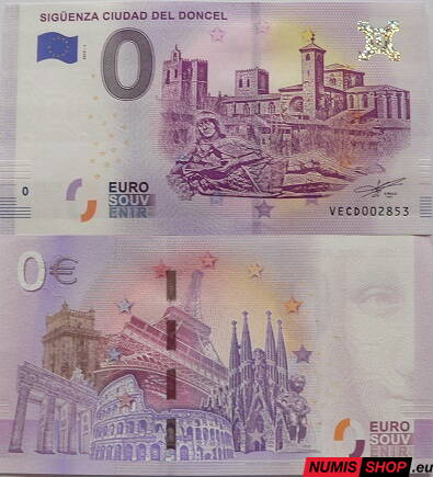 Španielsko - 0 euro souvenir - Siguenza ciudad del Doncel