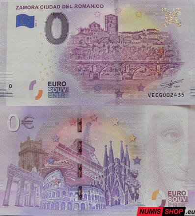 Španielsko - 0 euro souvenir - Zamora Ciudad del Romanico