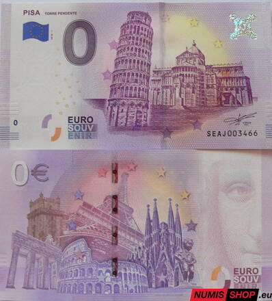 Taliansko - 0 euro souvenir - Pisa - Torre Pendente