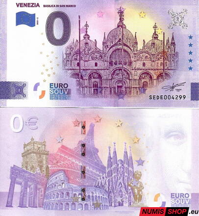 Taliansko - 0 euro souvenir - Venezia - Basilica di San Marco