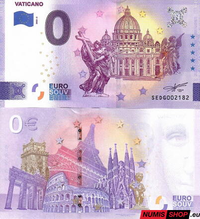 Taliansko - 0 euro souvenir - Vaticano