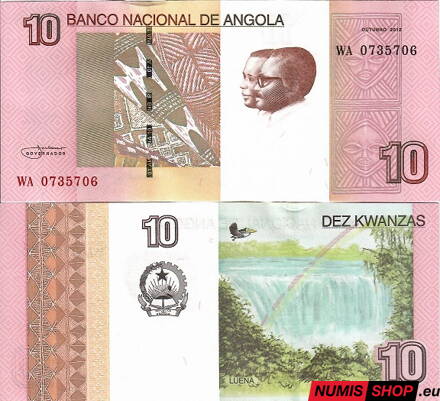 Angola - 10 kwanzas - 2012