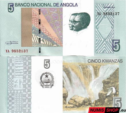 Angola - 5 kwanzas - 2012