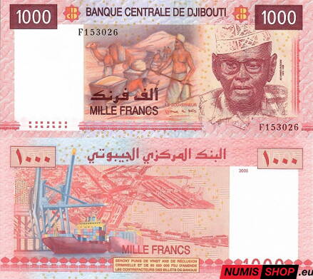 Džibutsko - 1000 francs - 2005 - UNC