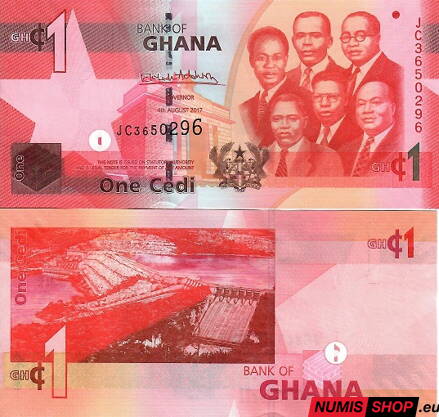 Ghana - 1 cedi - 2017