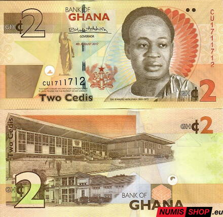Ghana - 2 cedis - 2017