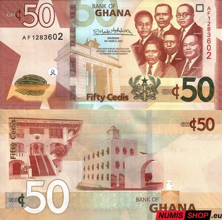 Ghana - 50 cedis - 2022 - UNC