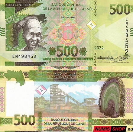 Guinea - 500 francs - 2022 - UNC