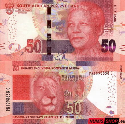 Juhoafrická republika - 50 rands - 2013 - UNC