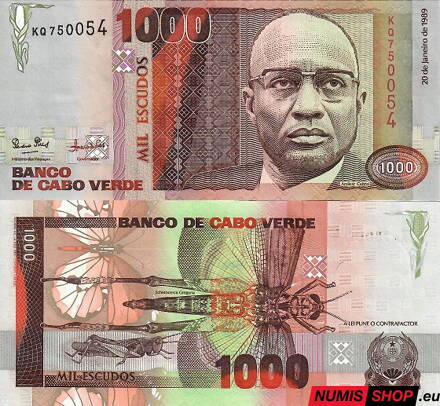 Kapverdy - 1000 escudos - 1989 - UNC