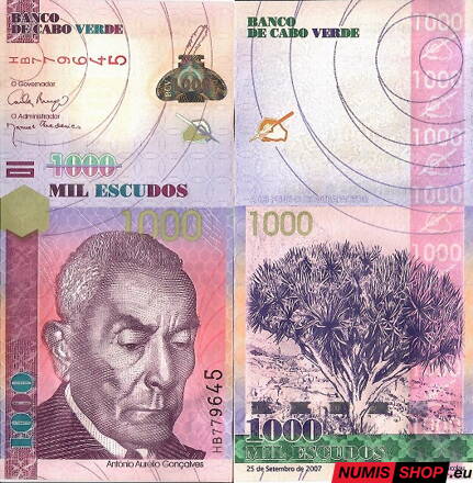 Kapverdy - 1000 escudos - 2007 - UNC