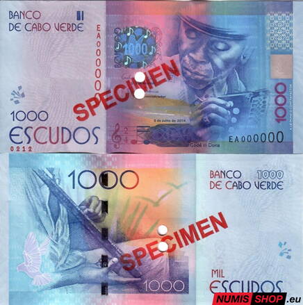 Kapverdy - 1000 escudos specimen - 2014 - UNC