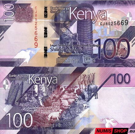 Keňa - 100 shillings - 2019 - UNC