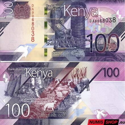Keňa - 100 shillings - 2024 - UNC