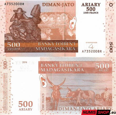 Madagaskar - 500 ariary - 2004 - UNC