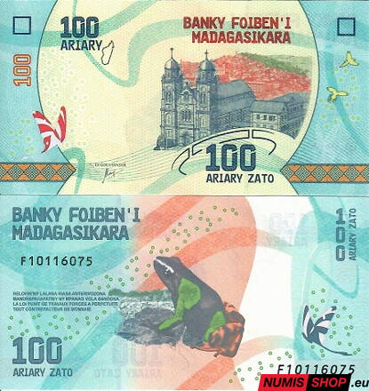 Madagaskar - 100 ariary - 2017 - UNC