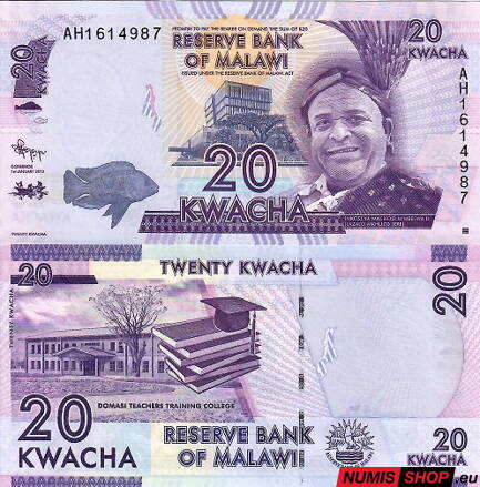 Malawi - 20 kwacha - 2012