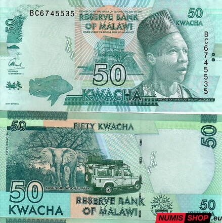 Malawi - 50 kwacha - 2016
