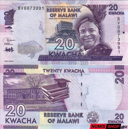 Malawi - 20 kwacha - 2019