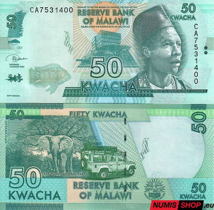 Malawi - 50 kwacha - 2020