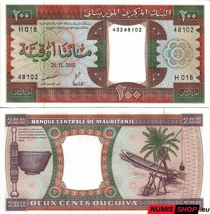 Mauritania - 200 ouguiya - 2002 - UNC