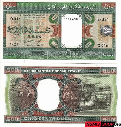 Mauritania - 500 ouguiya - 2002 - UNC