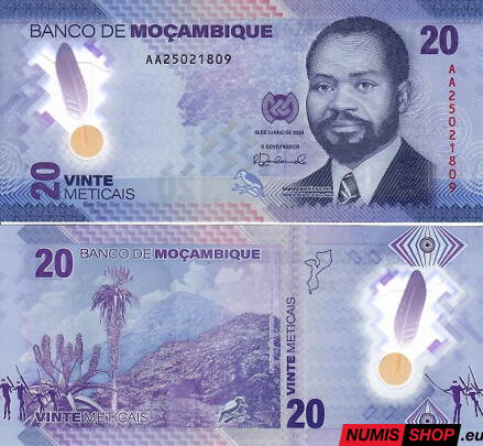Mozambik - 20 meticais - 2024 - polymer - UNC