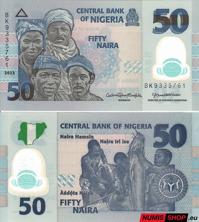 Nigéria - 50 naira - 2023 - polymer - UNC