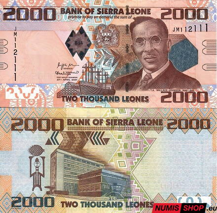 Sierra Leone - 2000 leones  - 2021 - UNC